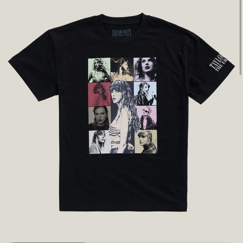 Taylor Swift The Eras Tour US Dates Black T-Shirt Medium